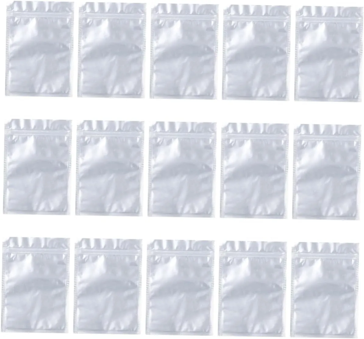 Vacuum Bags Set 50pcs Transparent Food Zipper Bags for Packaging Fresh Keeping Exhaust Seal 10x17.5cm