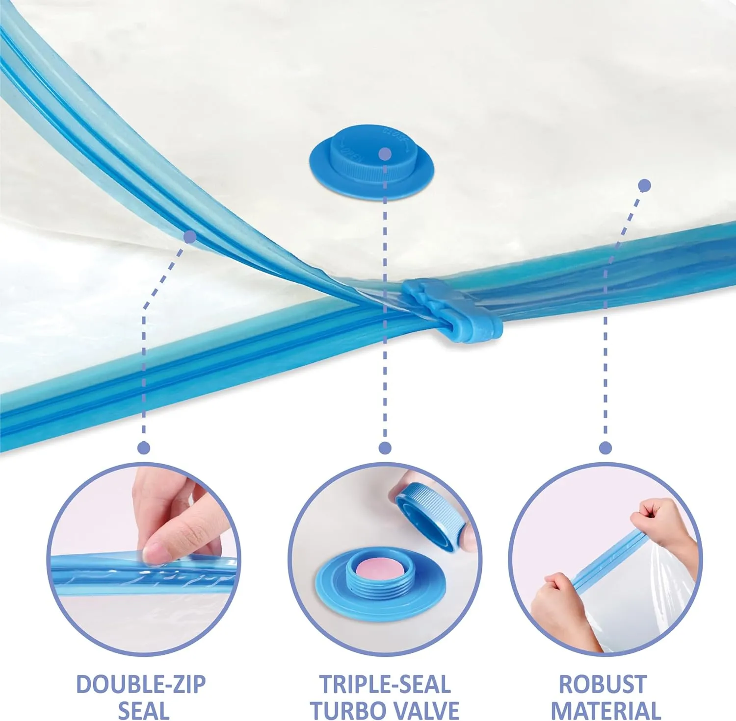 Vacuum Storage Bags with Electric Air Pump, 12 Medium (27.5x19,5in), Space Saver Bags with Pump, Storage Vacuum Sealed Bags for Clothes, Comforters, Blankets, Bedding