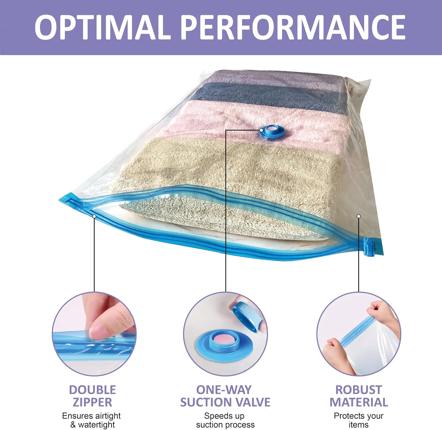 Vacuum Storage Bags with Electric Pump, 22 Combo (3Large/3Jumbo/8Medium/8Small) Space Saver Bags Vacuum Seal Bags with Pump, Space Bags, Comforters, Blankets, Beddings