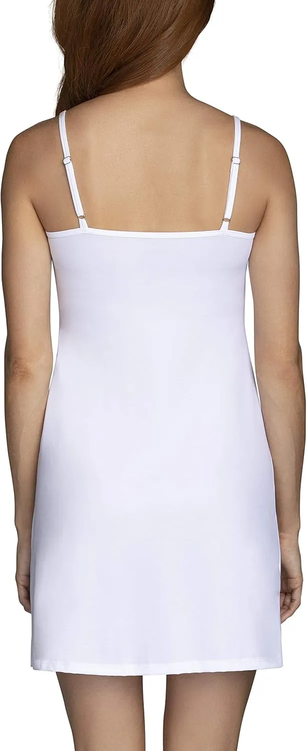 Vanity Fair Women's Full Slip, V Shaped Neckline with Lace Trim Detail