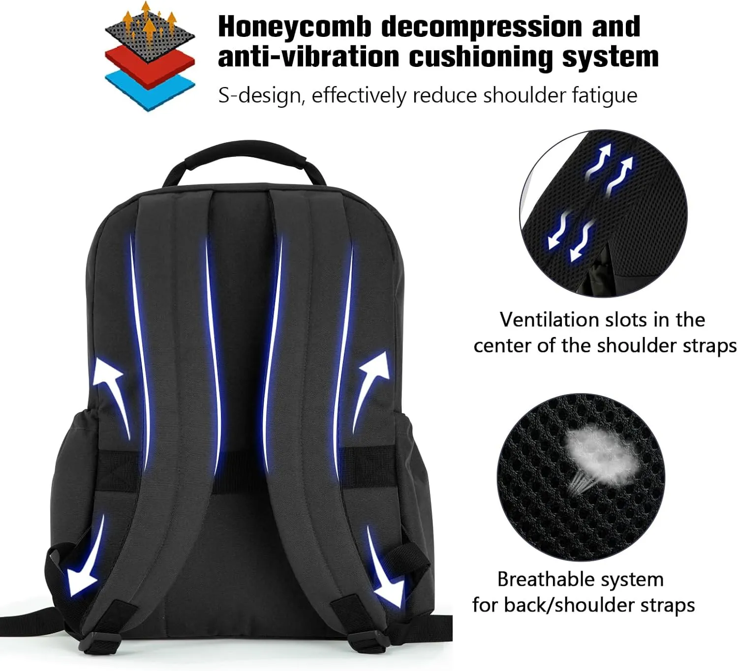 VEAGIA Tactical Travel Laptop Backpack For Men Large Heavy Duty Work Backpack Airline Approved Hiking Waterproof Backpack