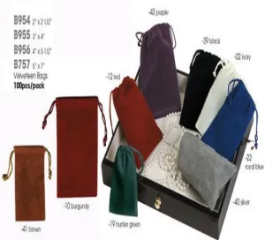 Velvet Bags - 100/Pack 5"