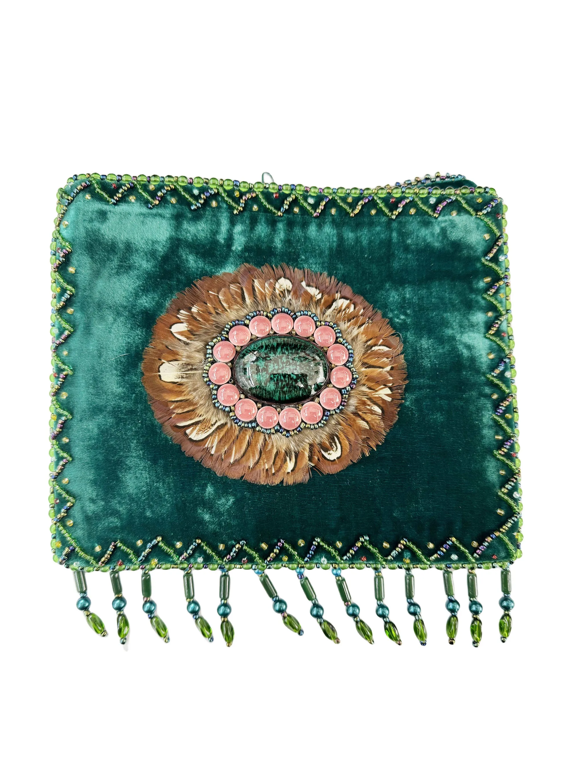 Velvet CrossBody Bag AB338-Stone