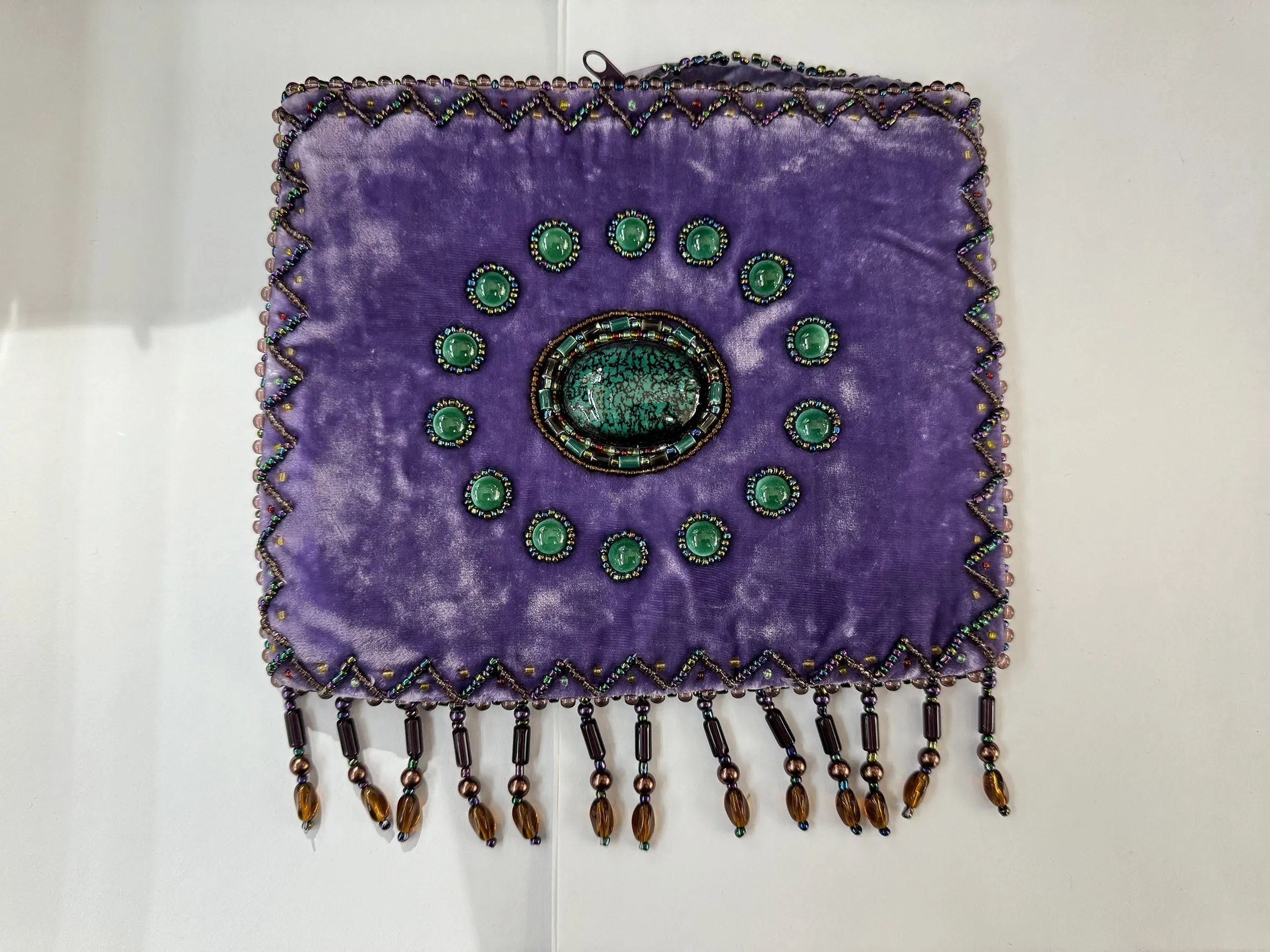 Velvet CrossBody Bag AB338-Stone