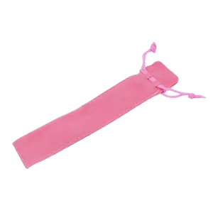 Velvet Drawstring Pen Bags II - Pink (10 pack)