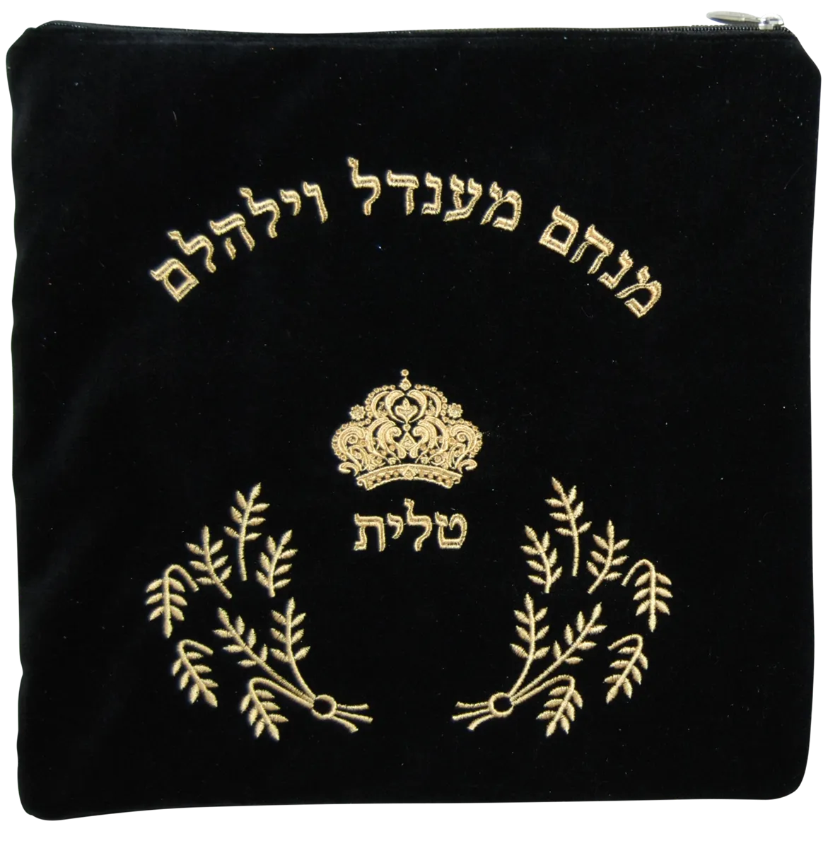 Velvet Tallis Bag with Wheat Stalks