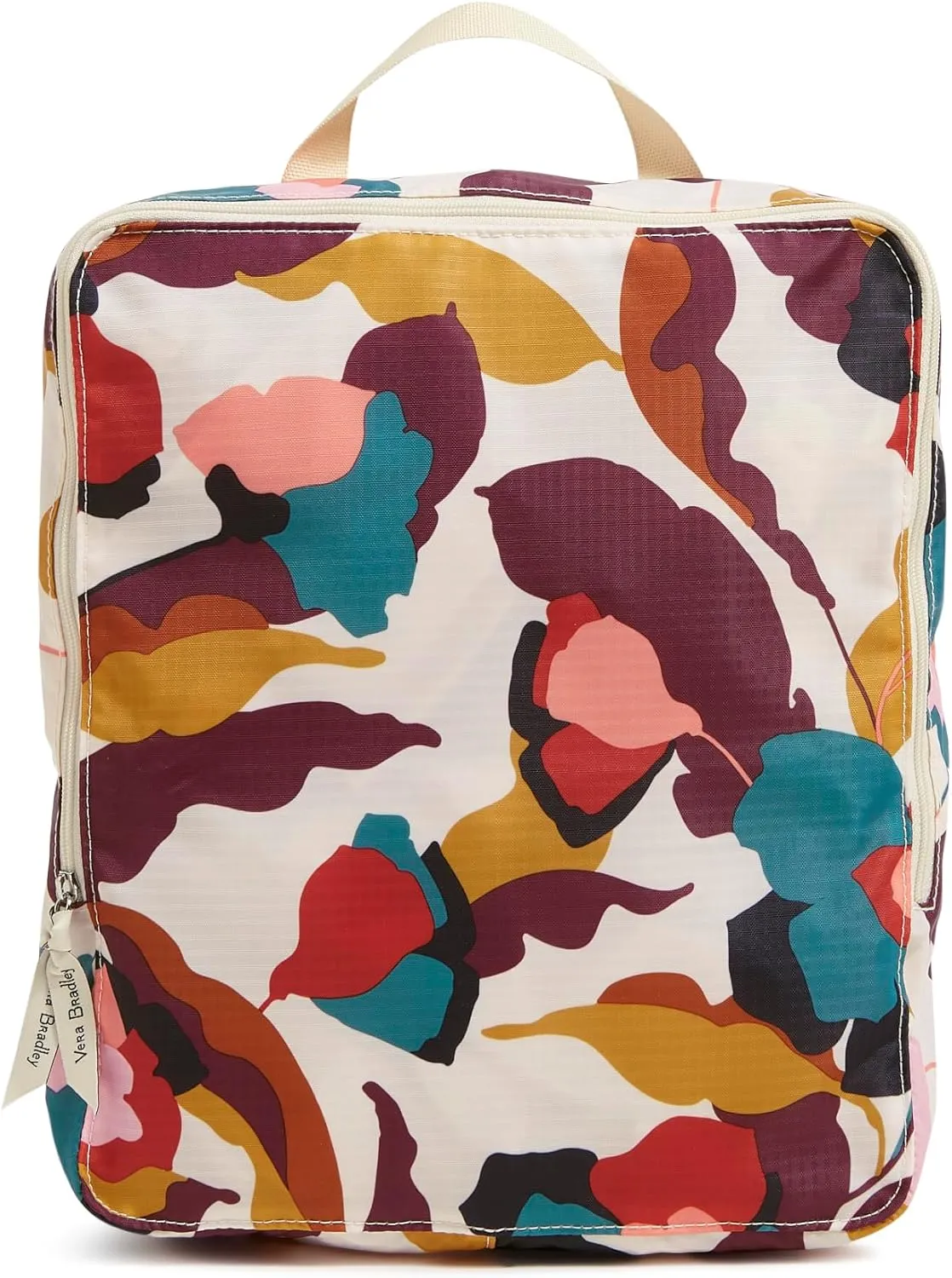 Vera Bradley Compression Packing Cube 3-Piece Set, Immersed Blooms Jewel