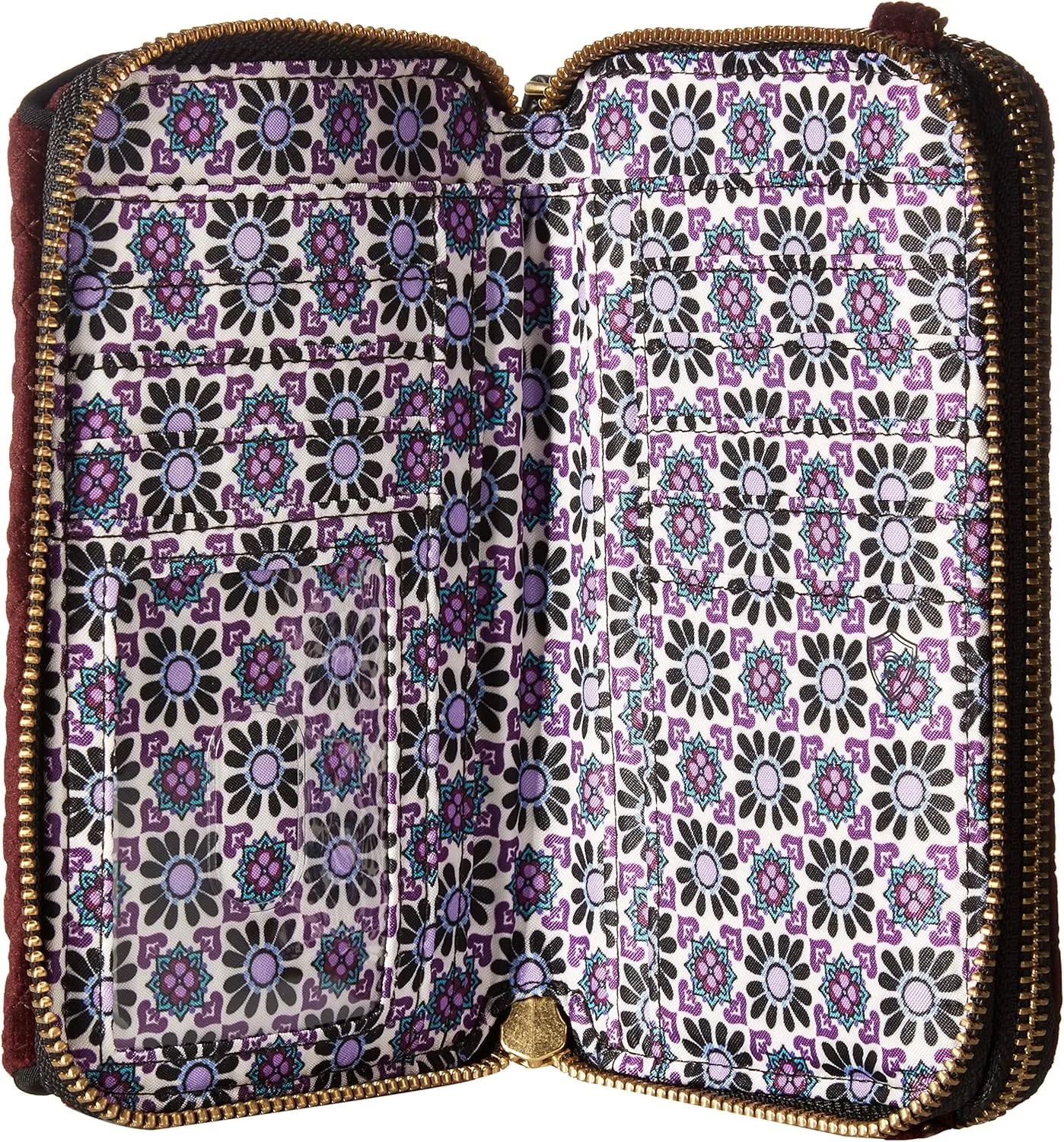 Vera Bradley Iconic RFID All in One Crossbody/Wristlet/Shoulder Bag, Velvet