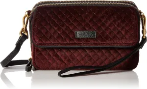 Vera Bradley Iconic RFID All in One Crossbody/Wristlet/Shoulder Bag, Velvet
