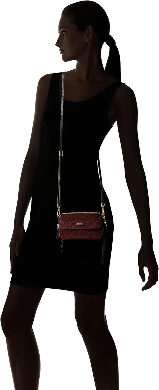 Vera Bradley Iconic RFID All in One Crossbody/Wristlet/Shoulder Bag, Velvet