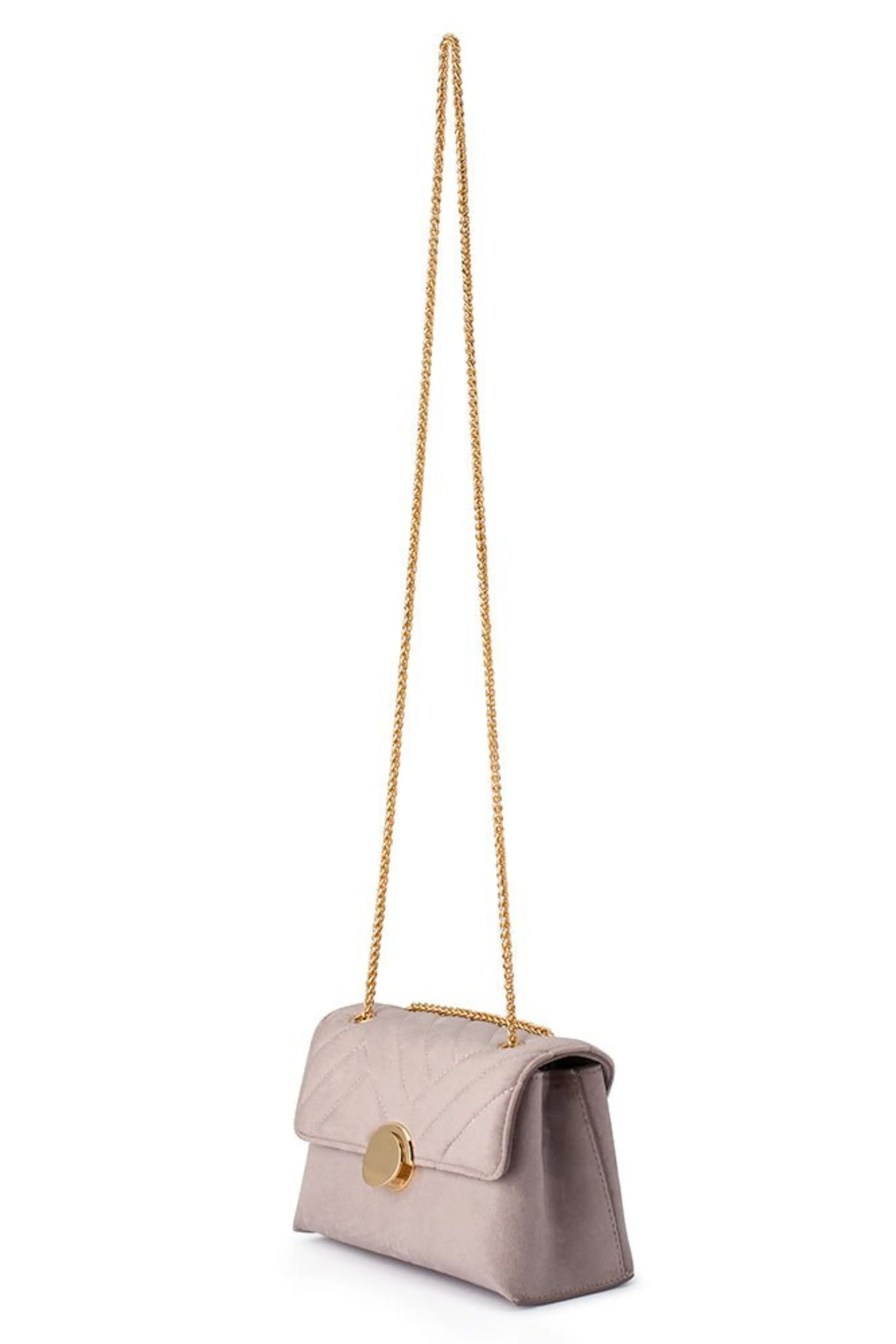 Wanda Velvet Shoulder Bag - Mushroom