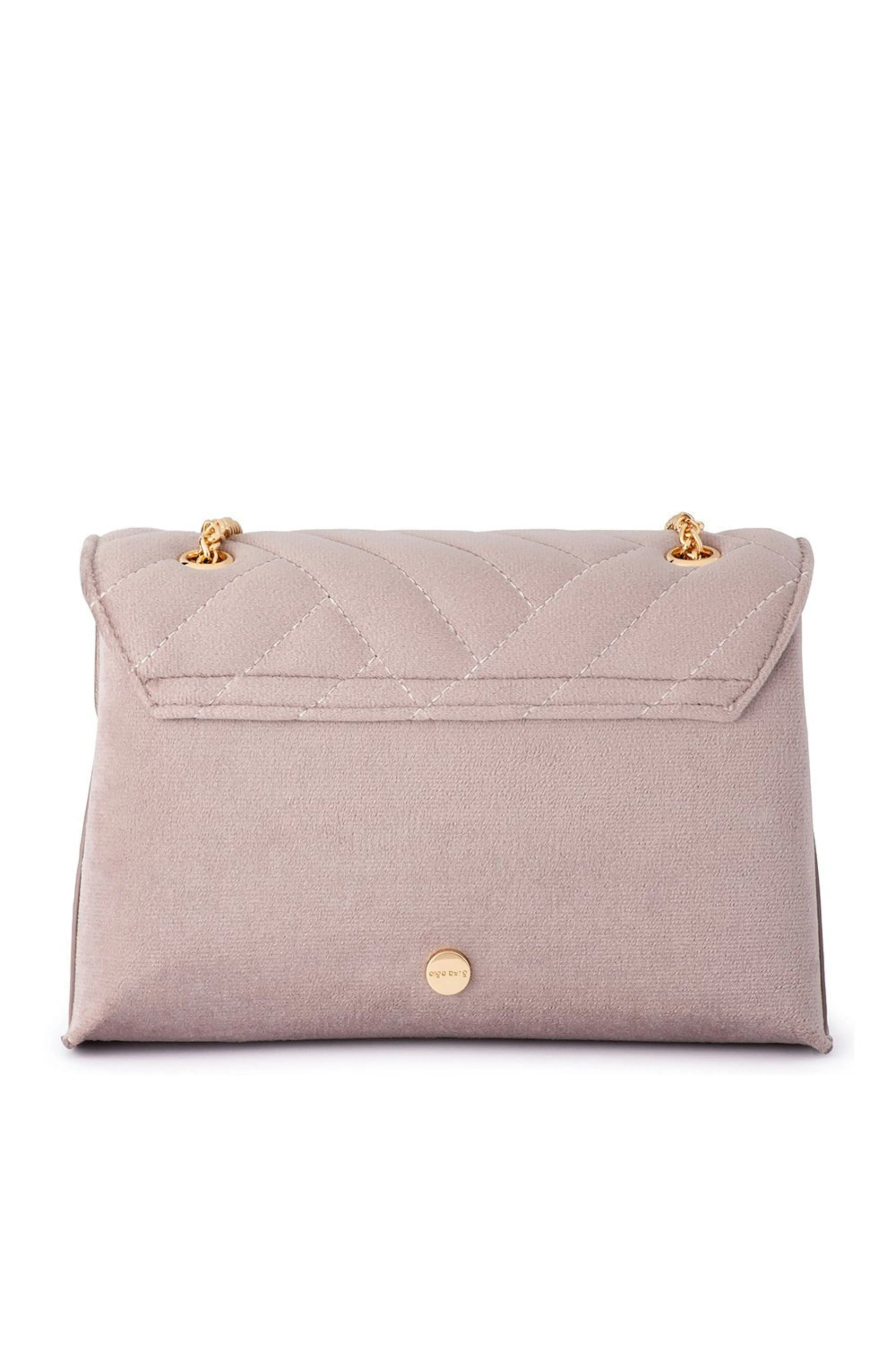 Wanda Velvet Shoulder Bag - Mushroom