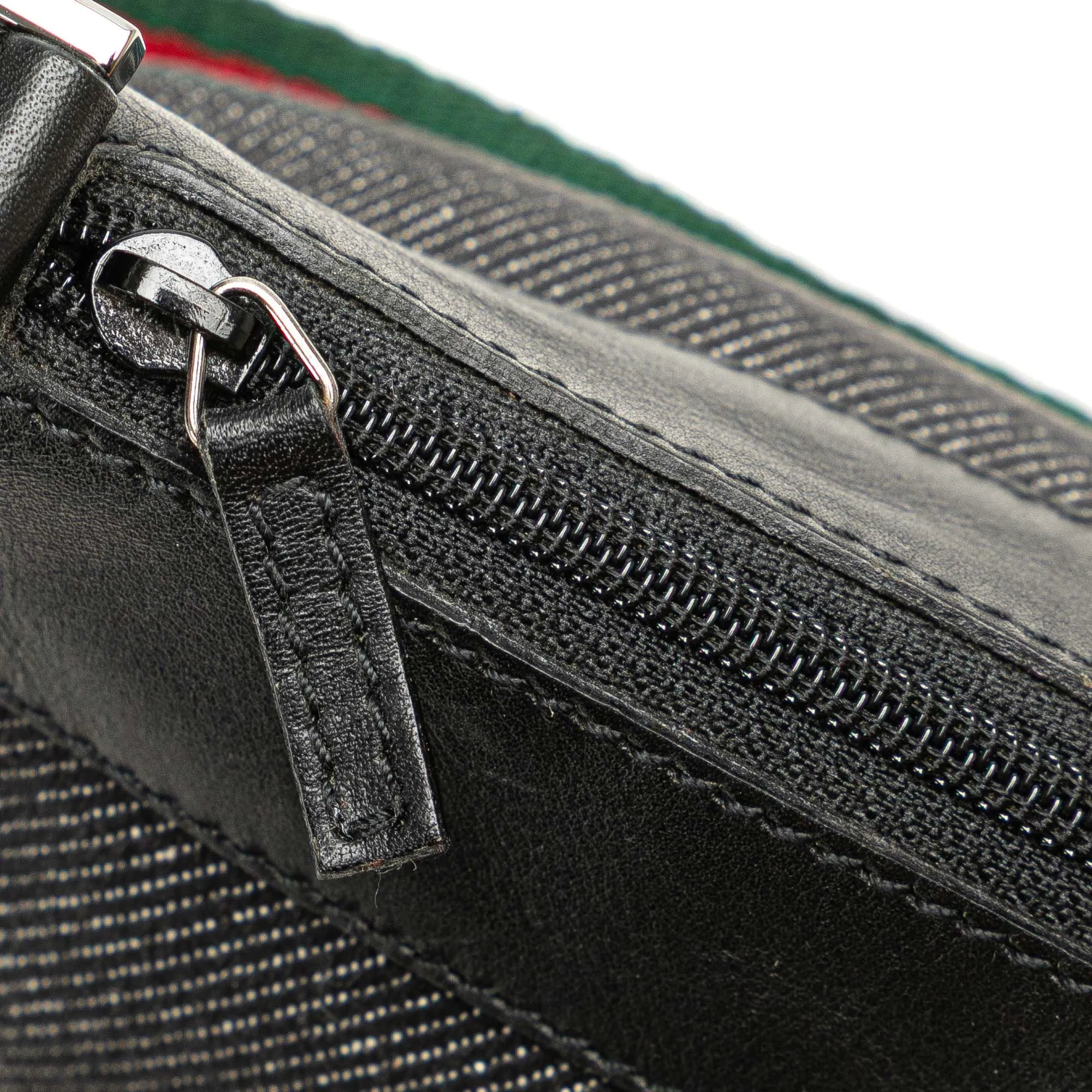 Web Denim Shoulder Bag