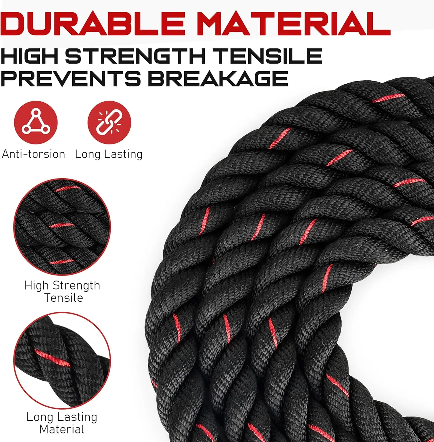 Weighted Jump Rope for Men and Women, 3lb 4lb 5lb Adult Heavy Skipping Rope, Jumprope for Fitness,Workout Equipment, Fitness Equipment for Home Gym Exercise,Improve Strength and Building Muscle