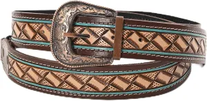Western Cowhide Tooled Leather Replacement Adjustable Strap for Crossbody, Tote, Instruments
