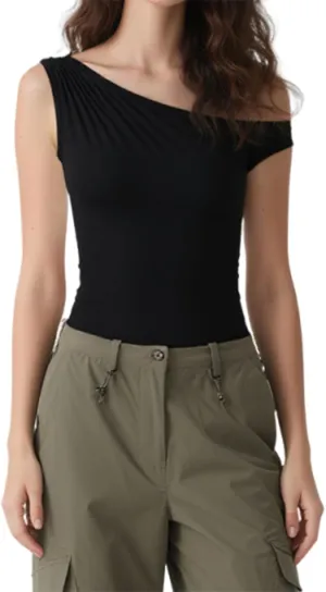 Women Off Shoulder Tops Y2K Shirts Sleeveless Going Out Tank Top