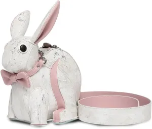 Women Shoulder Bag PU Leather Handbag Crossbody Bag Lovely Rabbits Shape Messengers Bag Shopping Dating Bag for Travel