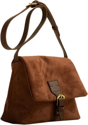 Women Shoulder Bags Velvet Crossbody Bag Large Retro Hobo Handbag Purse Zipper Closure