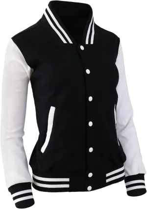 Women's Baseball Jacket Varsity Cotton Letterman Jackets