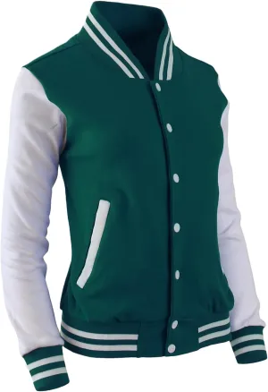 Women's Baseball Jacket Varsity Cotton Letterman Jackets