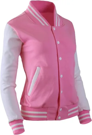 Women's Baseball Jacket Varsity Cotton Letterman Jackets