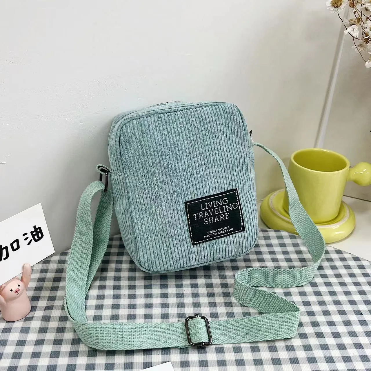 Women's Corduroy Retro Easy Matching Mini Cloth Crossbody Bags