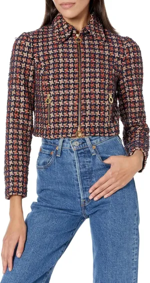 Women's Cropped Tweed Jacket