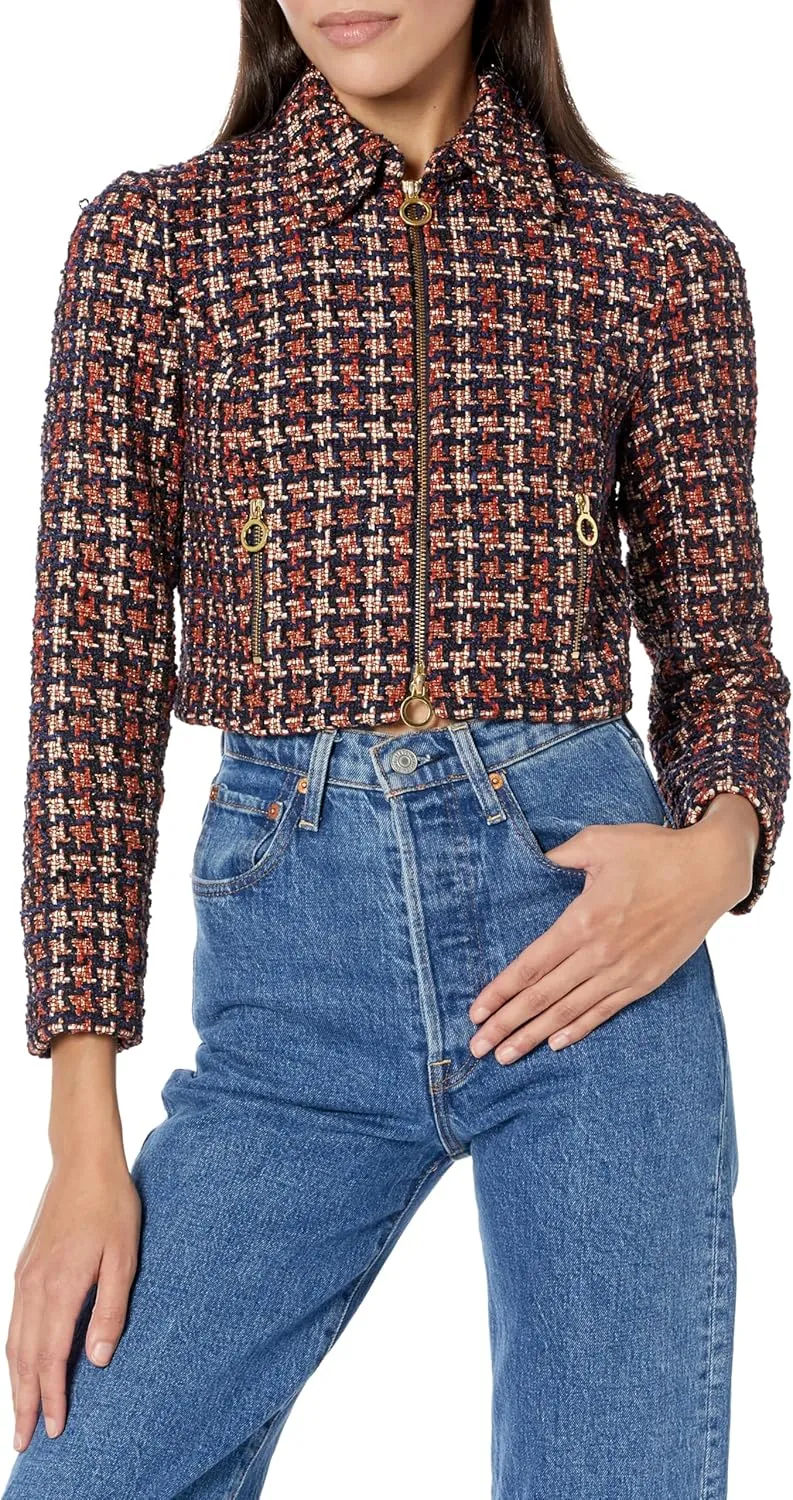 Women's Cropped Tweed Jacket