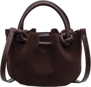 Women's Crossbody Handbags,Small Purse,Brown Suede Bag,Cross Body Purse Hand Bags Crossbody Bags for Women,Gifts for Women