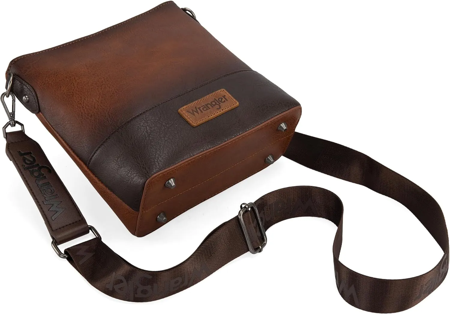 Wrangler Crossbody Purses for Women Two Tone Crossbody Bags Women Purses and Handbags