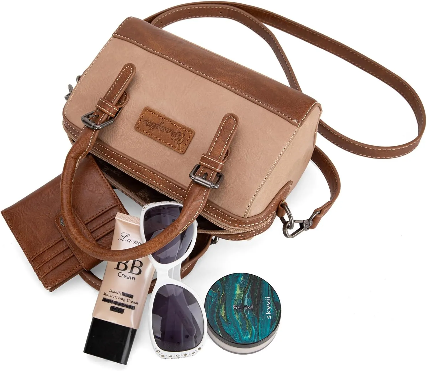 Wrangler Satchel Bags for Women Top-Handle Handbags Cute Crossbody Purses with Strap