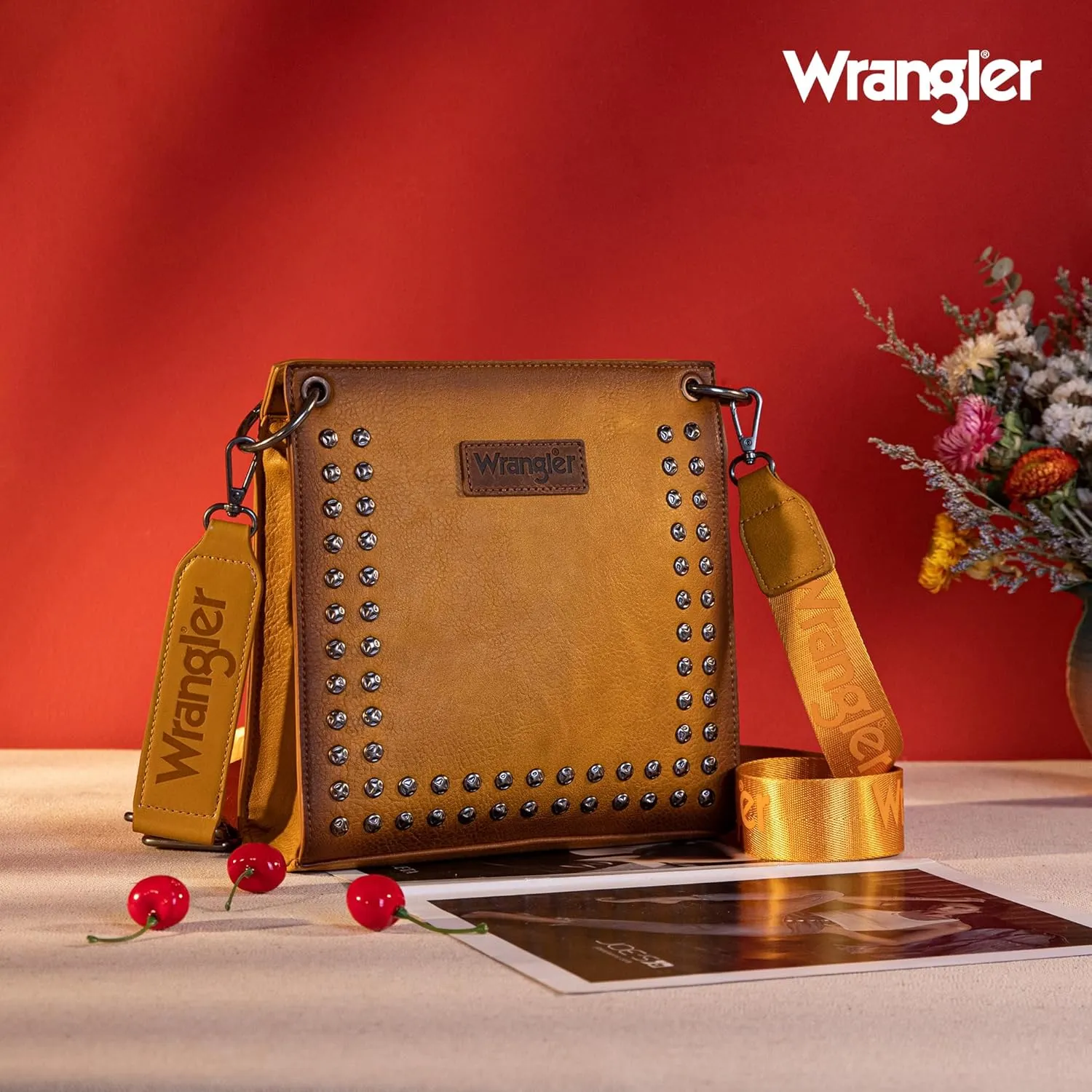 Wrangler Tote Shoulder Purse for Women Western Solid Vintage Satchel Crossbody Bag