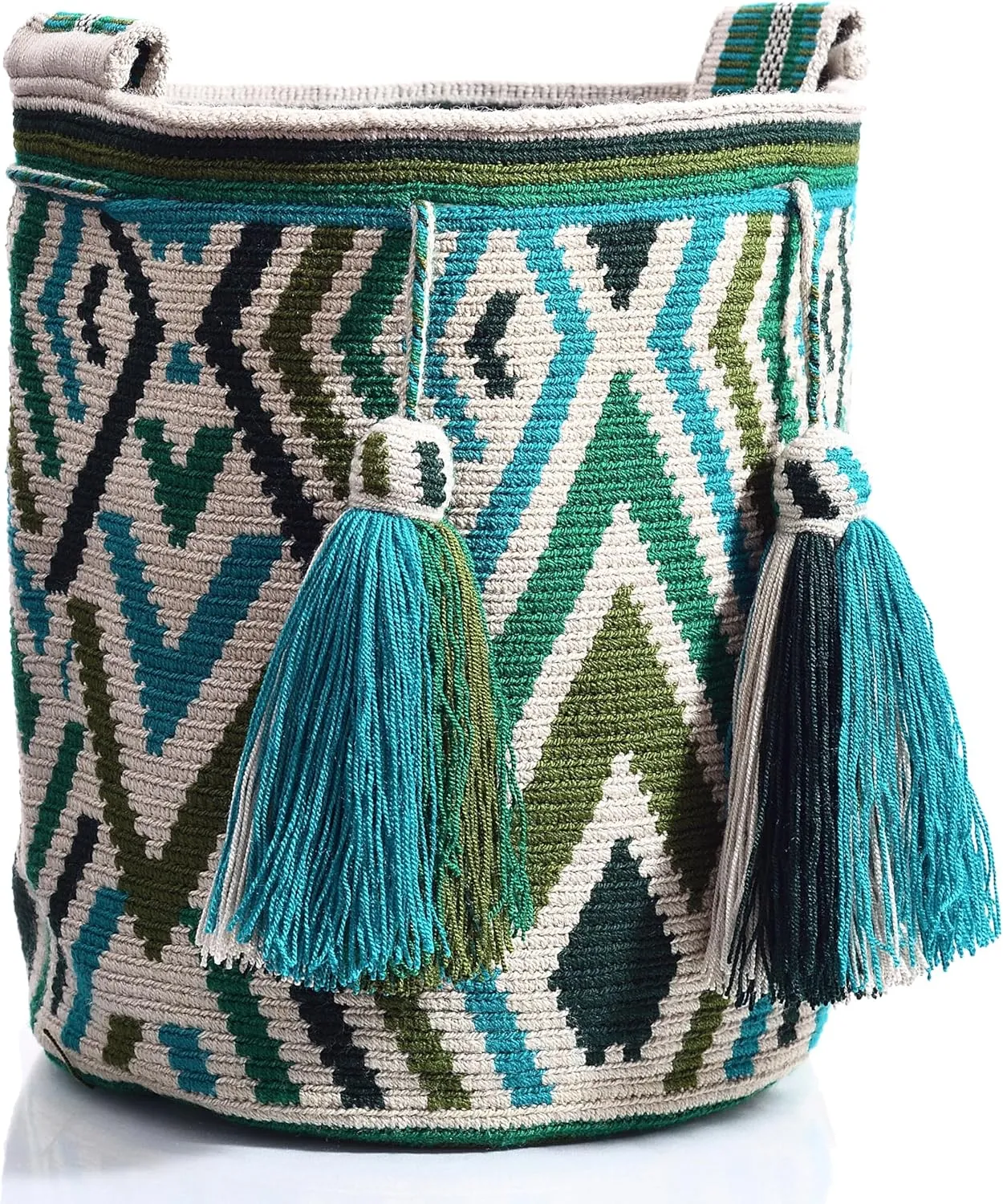 WYOU Designer Collection Hobo Bag Wayuu Crochet, Large