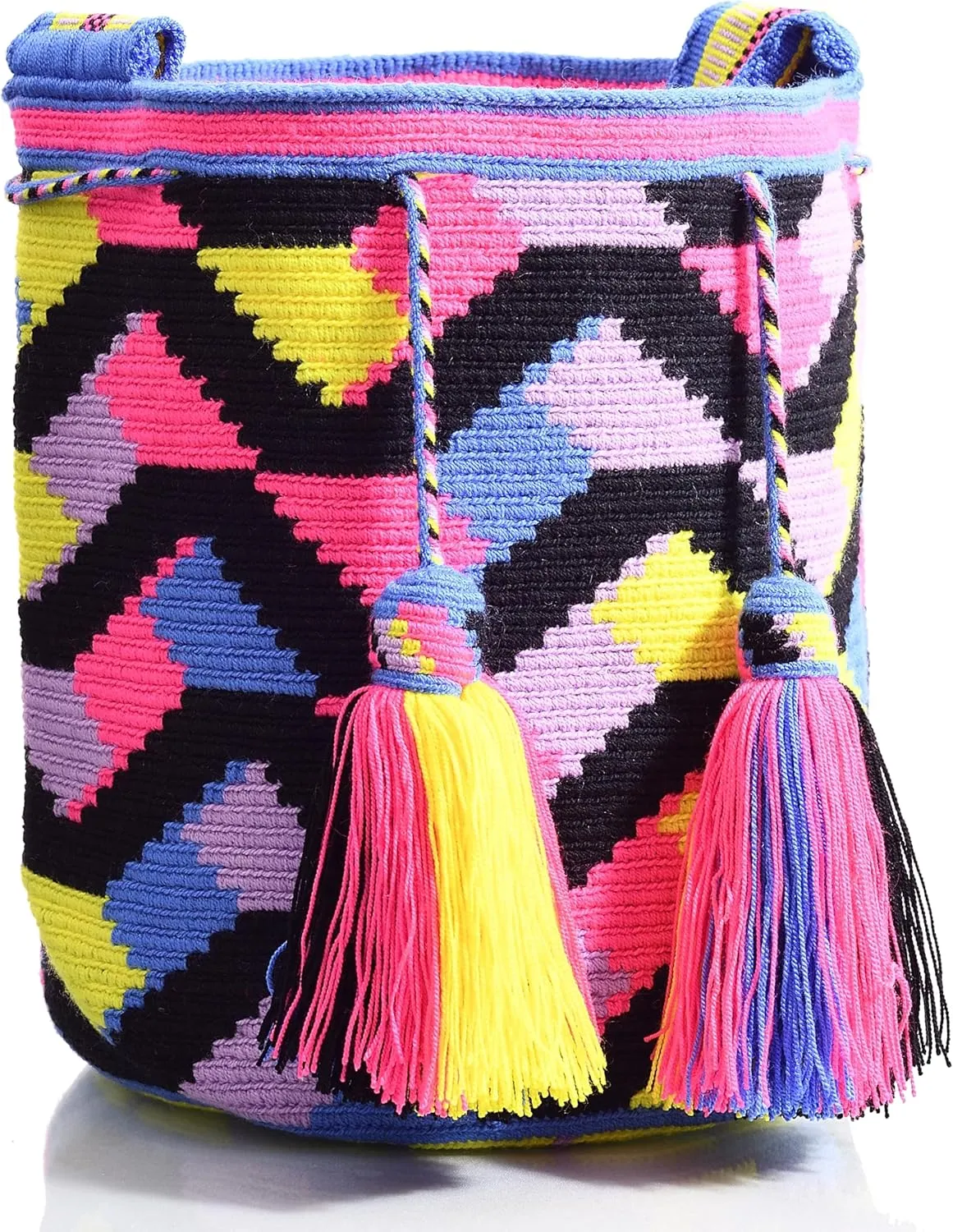 WYOU Designer Collection Hobo Bag Wayuu Crochet, Large