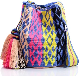 WYOU Designer Collection Hobo Bag Wayuu Crochet, Large