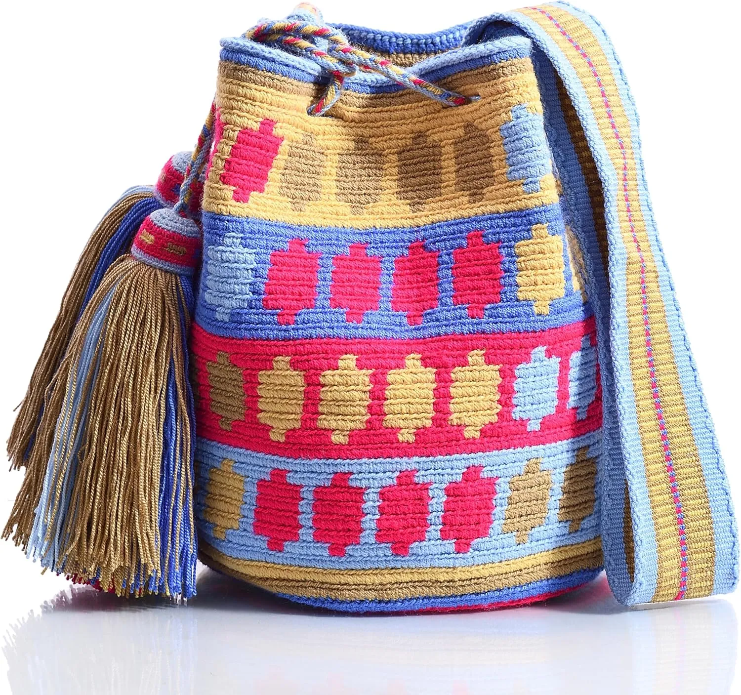 WYOU Designer Collection Hobo Bag Wayuu Crochet, Medium