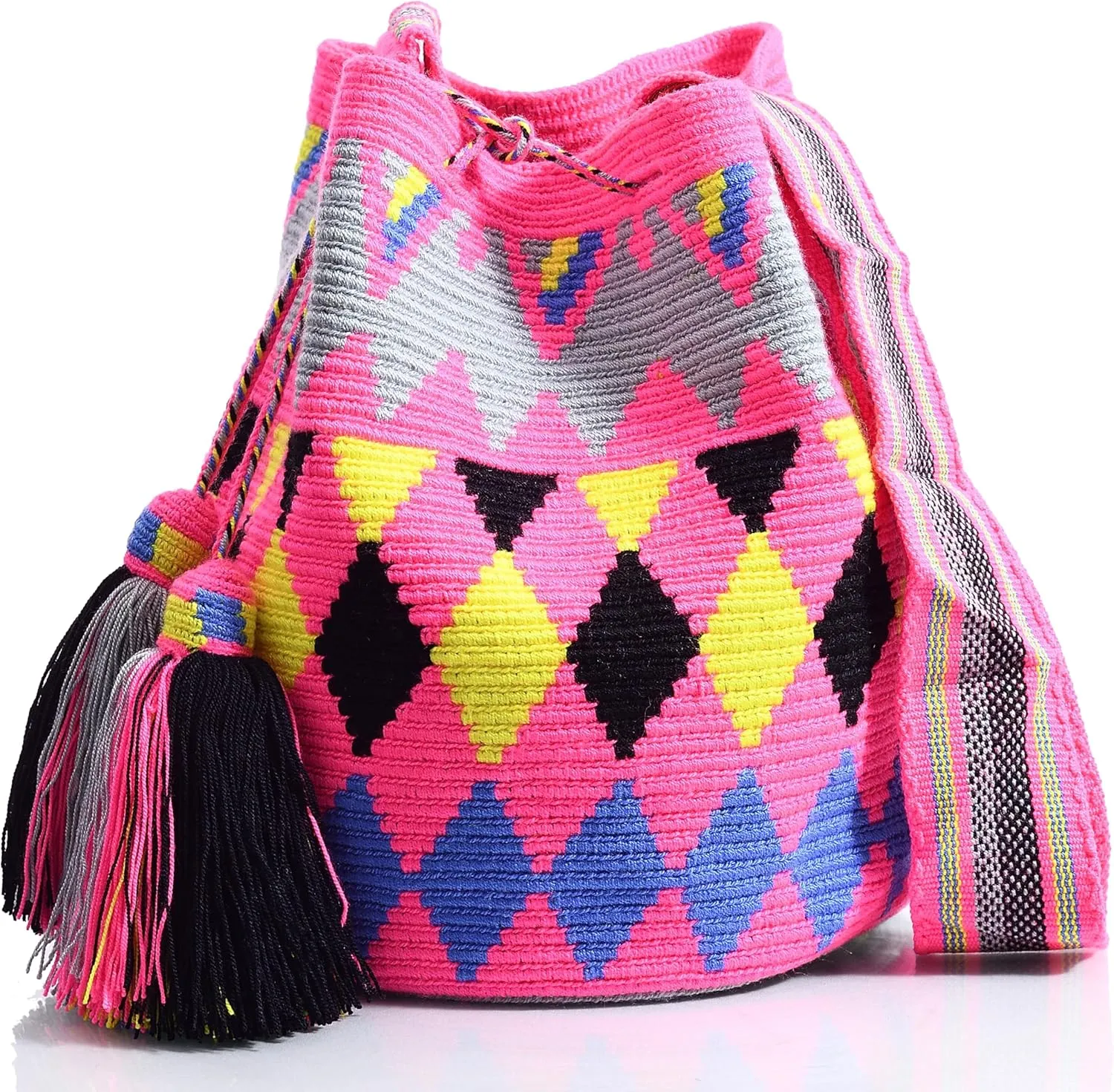 WYOU Designer Collection Wayuu Bag Crochet, Large