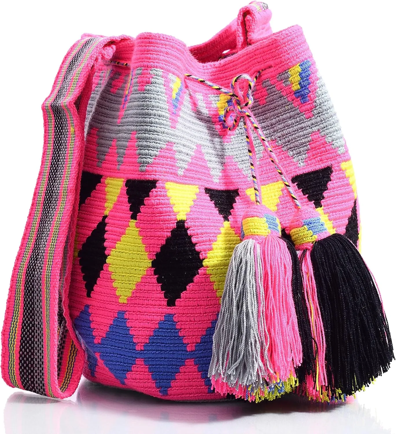 WYOU Designer Collection Wayuu Bag Crochet, Large