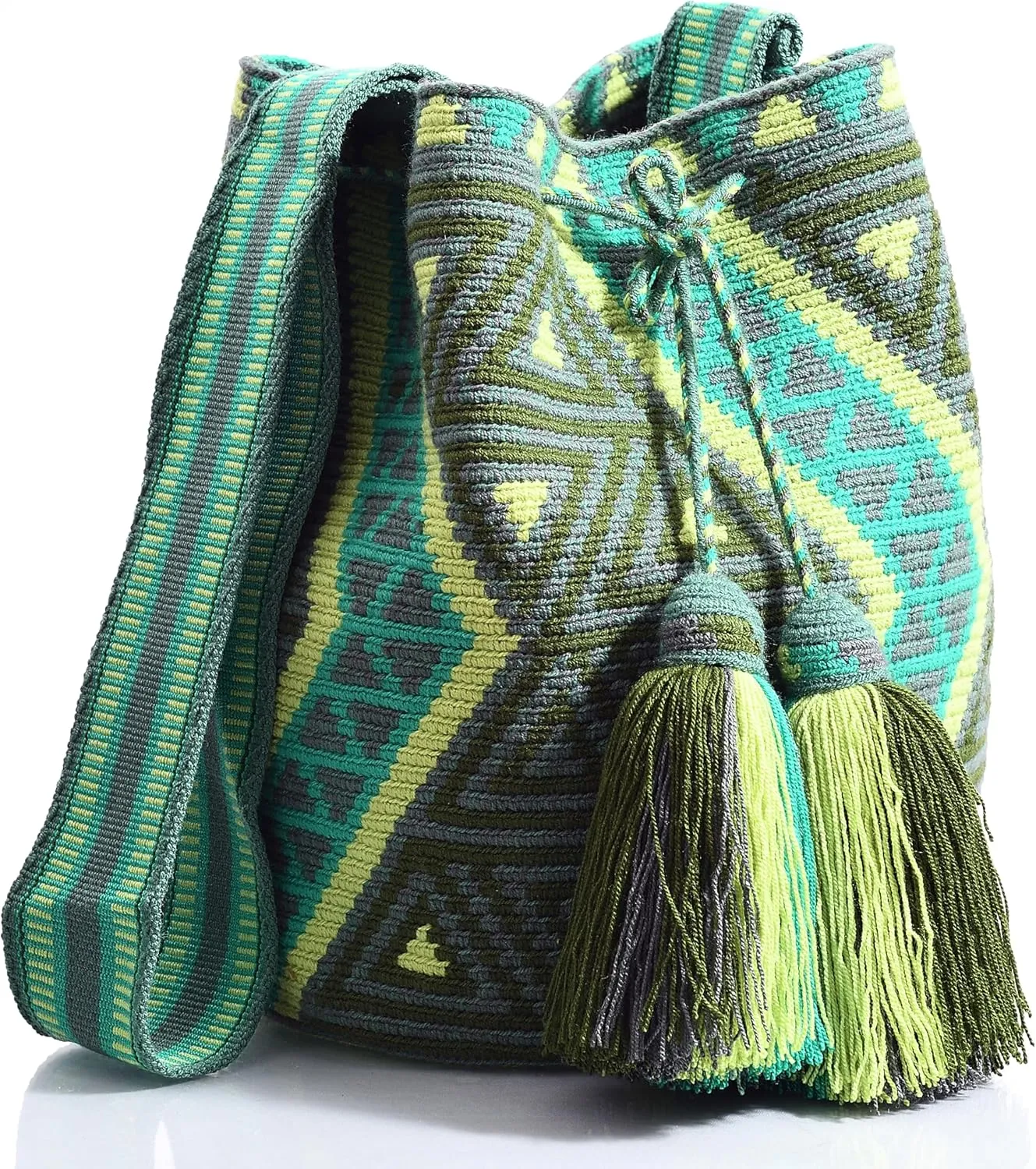 WYOU Designer Collection Wayuu Bag Crochet, Large