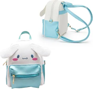ZJYJING Cartoon Anime Mini Cute PU Backpack Shoulder Bag Backpack Handbag for Kids Girls Cosplay (Blue)
