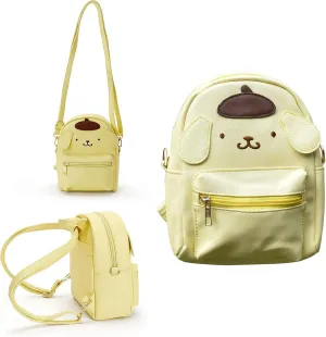 ZJYJING Cartoon Anime Mini Cute PU Backpack Shoulder Bag Backpack Handbag for Kids Girls Cosplay (Yellow)
