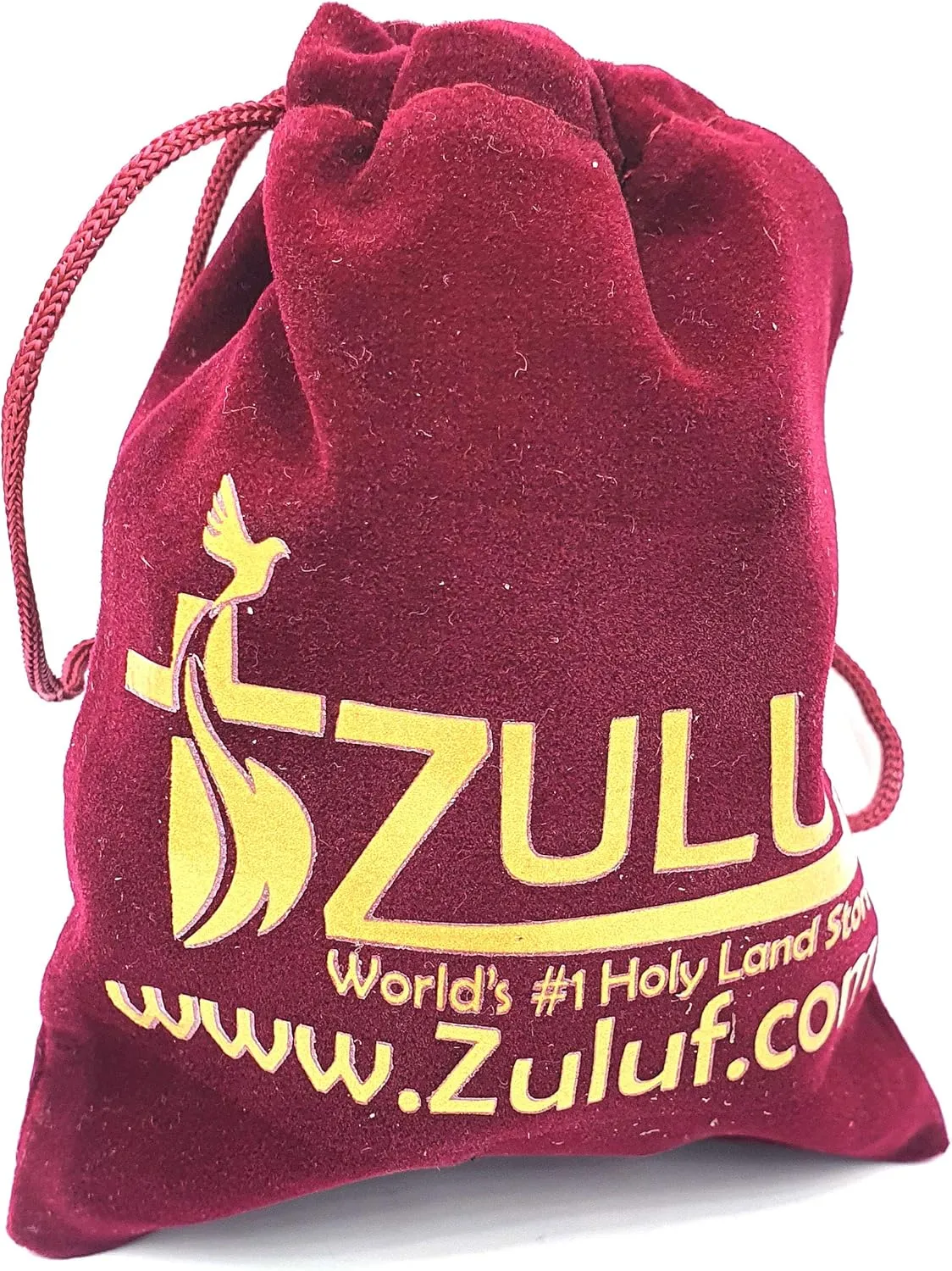 Zuluf Holy Land Crosses From Bethlehem Olive Wood Factory | Best Holding Hand Crosses | 6 Small Olive Wood Crosses With 6 Velveteen Bags & 6 Israel Holy Land Certificates | 6cm / 2.5 Inches CRS119